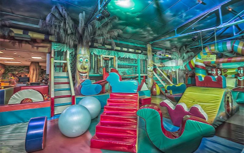Parque acolchado para juego infantil